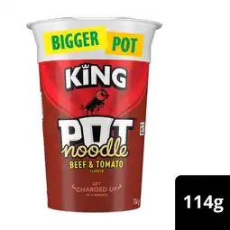 Iceland Pot noodle king pot beef & tomato 114 g offer