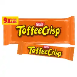 Iceland Toffee crisp bars 9 x 31g (279g) offer
