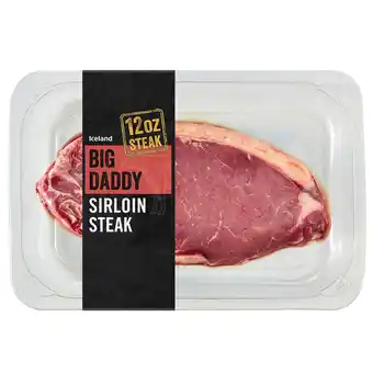 Iceland Iceland big daddy sirloin steak 340g offer