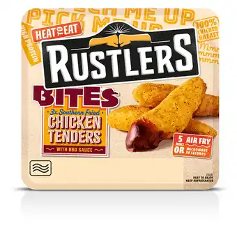Iceland Rustlers bites chicken tenders with bbq sauce 94g offer