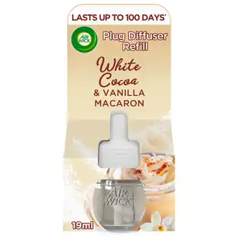 Asda Air wick white cocoa & vanilla macaron liquid electrical single 19ml offer