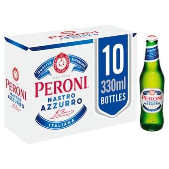 Asda Peroni nastro azzurro beer lager bottles 10 pack offer