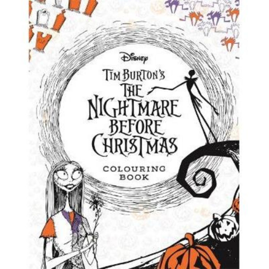 Paperback disney tim burton's the nightmare before christmas colouring