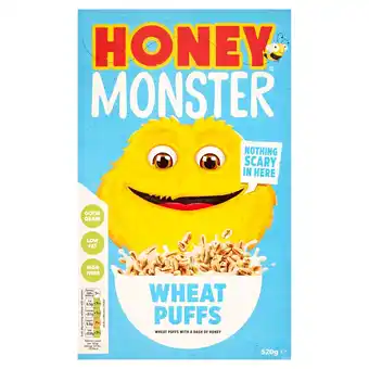 Morrisons Honey monster wheat puffs offer