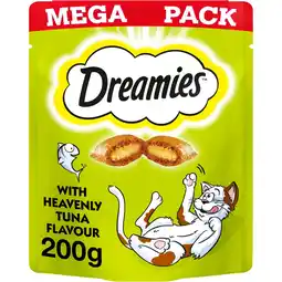 Morrisons Dreamies cat treat biscuits with tuna flavour mega pack offer