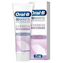 Morrisons Oral-b 3d white advanced express whitening glossy white offer