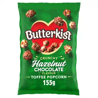 Asda Butterkist crunchy hazelnut chocolate flavour toffee popcorn 155g offer