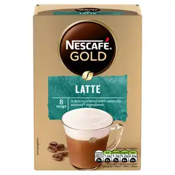Asda Nescafe gold latte instant coffee 8 sachets offer