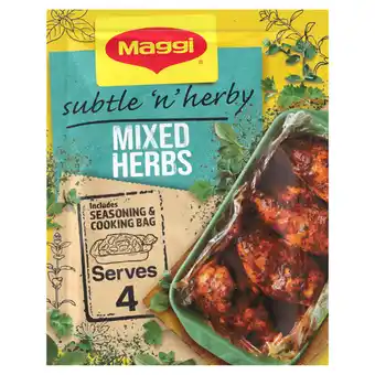 Asda Maggi so juicy mixed herbs chicken seasoning recipe mix offer