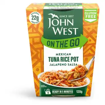 Asda John west on the go mexican tuna rice pot jalapeno salsa offer