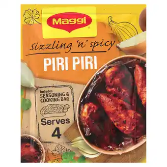 Asda Maggi sizzling ‘n’ spicy juicy piri piri recipe mix 27g offer