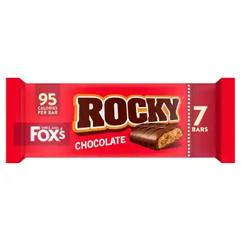 Tesco Fox's rocky chocolate biscuit bar 7 pack 133g offer