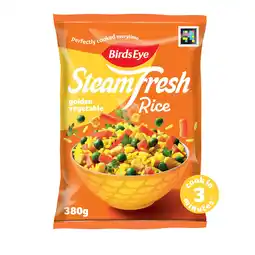 Iceland Birds eye steamfresh fragrant golden vegetable rice 380g offer