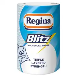 Tesco Regina blitz kitchen roll 100 supersized sheets 1 roll offer