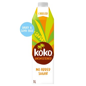 Tesco Koko dairy free unsweetened alternative drink 1 litre offer