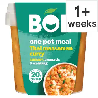 Tesco Bol thai massaman curry one pot meal 450g offer