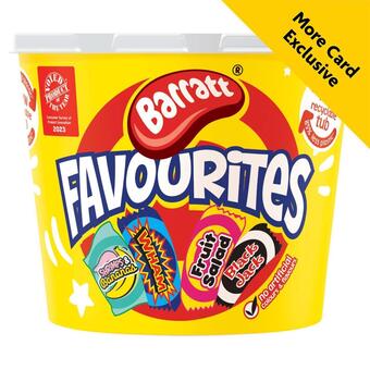 Morrisons Barratt favourites sweets tub offer