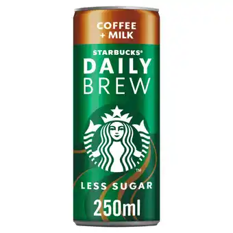 Asda Starbucks daily brew iced coffee with milk offer