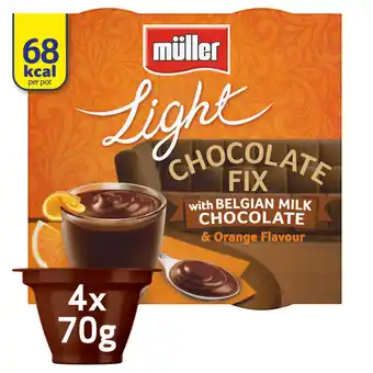 Asda Muller light chocolate fix with belgian milk chocolate & orange flavour offer