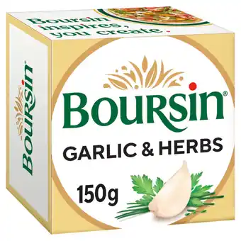 Asda Boursin garlic & herb soft french cheese offer