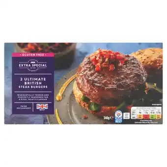 Asda Asda extra special 2 ultimate british steak burgers offer