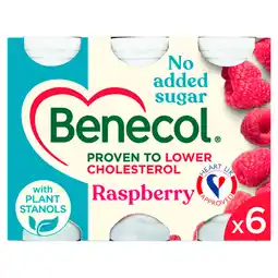 Asda Benecol raspberry nas yogurt drinks offer