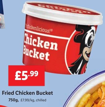 Lidl Fried Chicken Bucket 750g offer