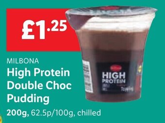 Lidl MILBONA High Protein Double Choc Pudding 200 g offer