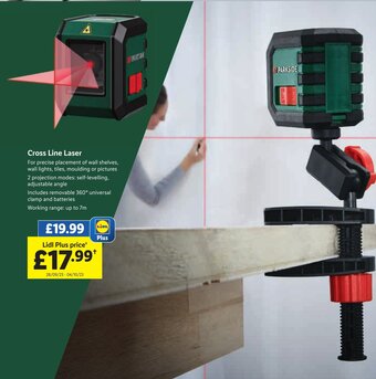 Lidl Cross Line Laser offer