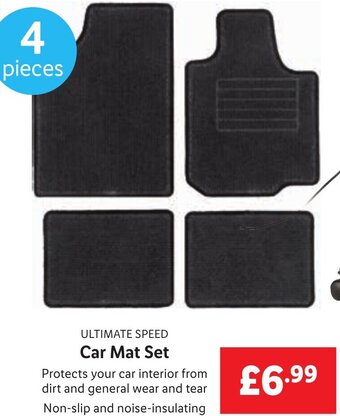 Lidl ULTIMATE SPEED Car Mat Set offer
