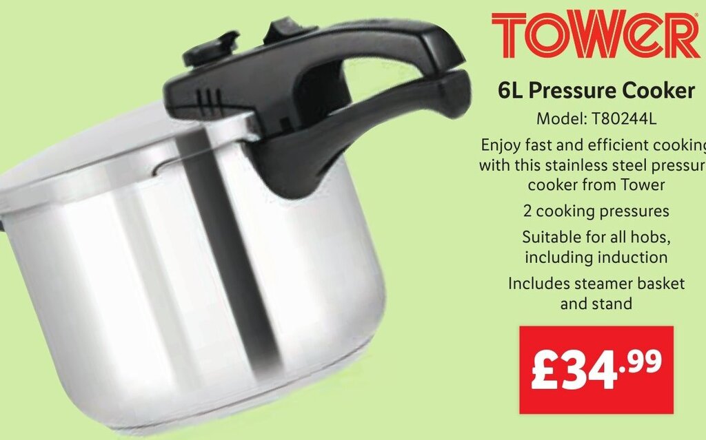 Tower pressure deals cooker lidl