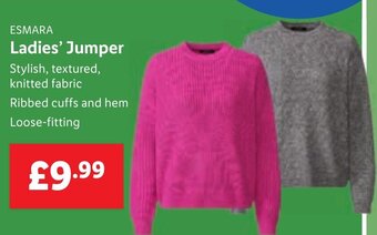 Lidl ESMARA Ladies' Jumper offer