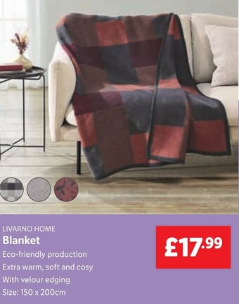 Lidl LIVARNO HOME Blanket offer