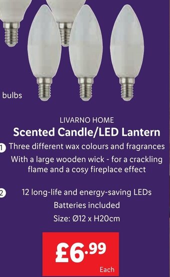 Lidl LIVARNO HOME Scented Candle/LED Lantern offer