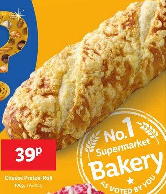 Lidl Cheese Pretzel Roll 100g offer