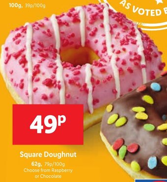 Lidl Square Doughnut 62g offer