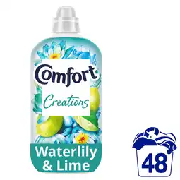 Iceland Comfort creations fabric conditioner waterlily & lime 48w 1440ml offer
