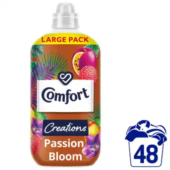 Iceland Comfort creations fabric conditioner passion bloom 48 wash 1440ml offer