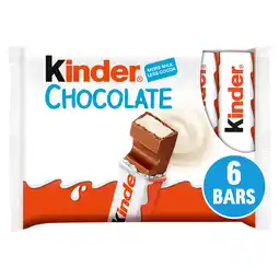 Iceland Kinder medium chocolate bars 6 x 21g (126g) offer