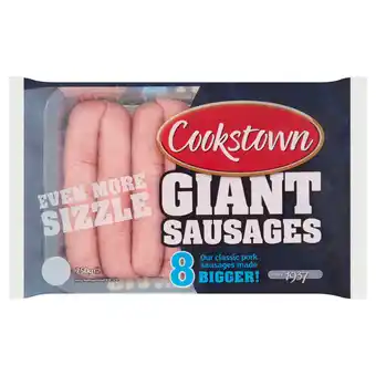 Iceland Cookstown 8 giant sausages 750g offer