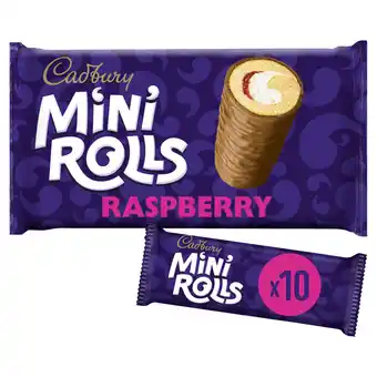 Iceland Cadbury raspberry mini rolls cakes x10 offer