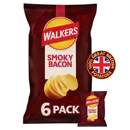 Iceland Walkers smoky bacon multipack crisps 6x25g offer