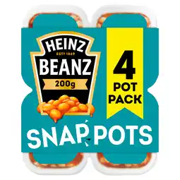 Iceland Heinz baked beanz snap pots 4 x 200g offer