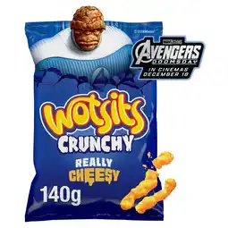 Iceland Walkers wotsits crunchy really cheesy snacks crisps 140g offer