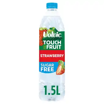Iceland Volvic touch of fruit sugar free strawberry natural flavoured water 1.5l offer