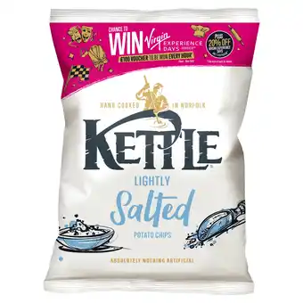 Iceland Kettle lightly salted potato chips 130g offer