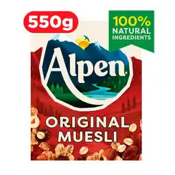 Iceland Alpen the original swiss style muesli 550g offer