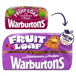 Iceland Warburtons fruit loaf with cinnamon & raisin 400g offer