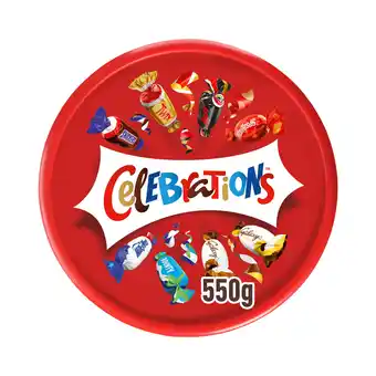 Iceland Celebrations milk chocolate & biscuit bars sharing tub 600g offer