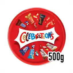 Iceland Celebrations milk chocolate & biscuit bars sharing tub 600g offer